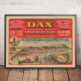 Dax-Reiseposter: Station thermale et hivernale von Chemins de Fer d’Orléans et du Midi, 1890 