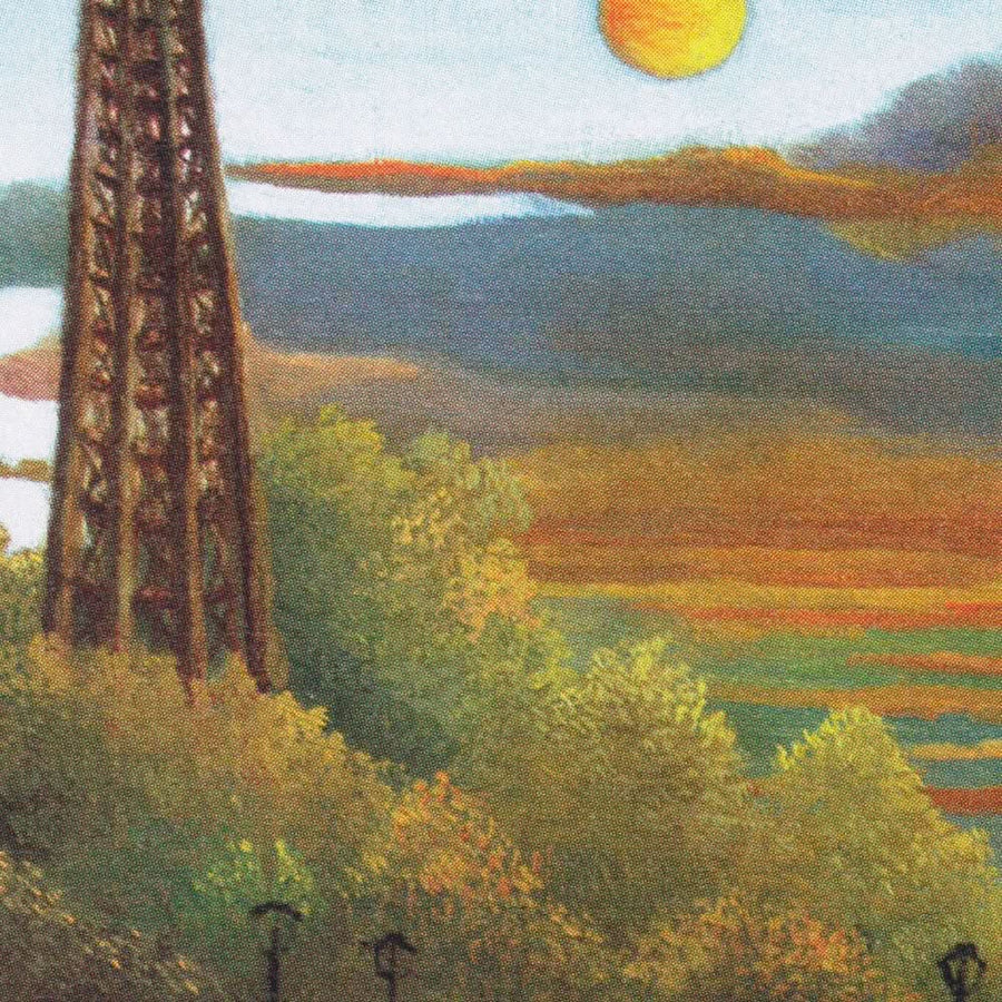 La Seine et la Tour Eiffel au coucher du soleil par Henri Rousseau, 1910 