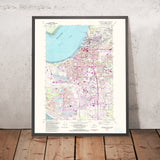 Old Map of Anchorage, Alaska by USGS, 1979 – Cook Inlet, Knik Arm & International Airport
