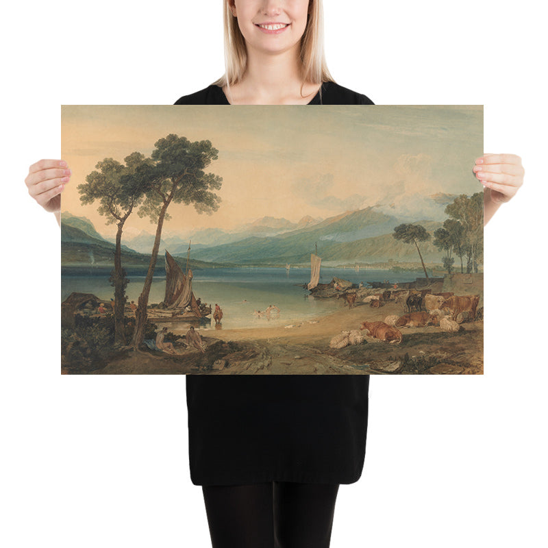 Le lac Léman et le mont Blanc par Turner, 1802 