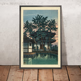 Kiko Temple, Nara Prefecture by Hasui Kawase 1935