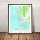 Old Map of Cedar Key, Florida by USGS, 1955 – Atsena Otie Key & Seahorse Key
