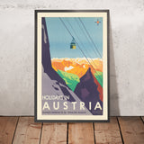 Reiseposter Österreich: Ferien in Österreich von Joseph Binder, 1930er Jahre 