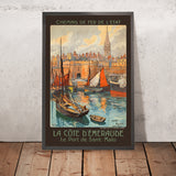 Póster de viaje de Saint-Malo: La Costa Esmeralda de Maurice Toussaint 