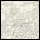 Personalised Old Map of Horsham