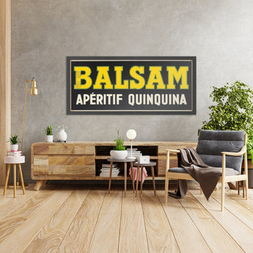 A framed image of Balsam Vintage Quinquina Aperitif Poster, 1930