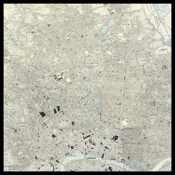 An old Ordnance Survey map of Borough of Islington