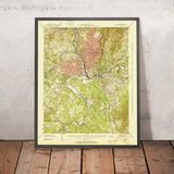 Old Map of Asheville, North Carolina by USGS, 1943 – Biltmore Estate & Blue Ridge Parkway