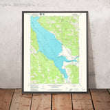 Old Map of Alpine, Wyoming by USGS, 1966 – Palisades Lake, Snake River & Bridger-Teton National Forest
