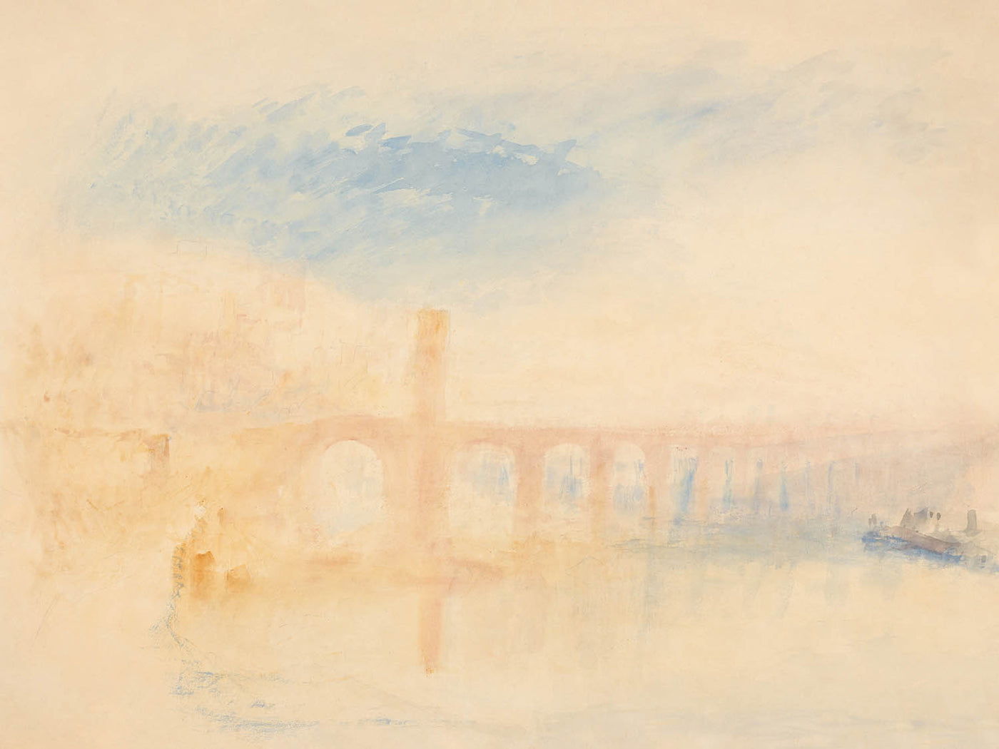 Le pont de la Moselle, Coblence par Turner, 1842 