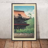 Temple Kenchoji à Kamakura par Hasui Kawase 1935 