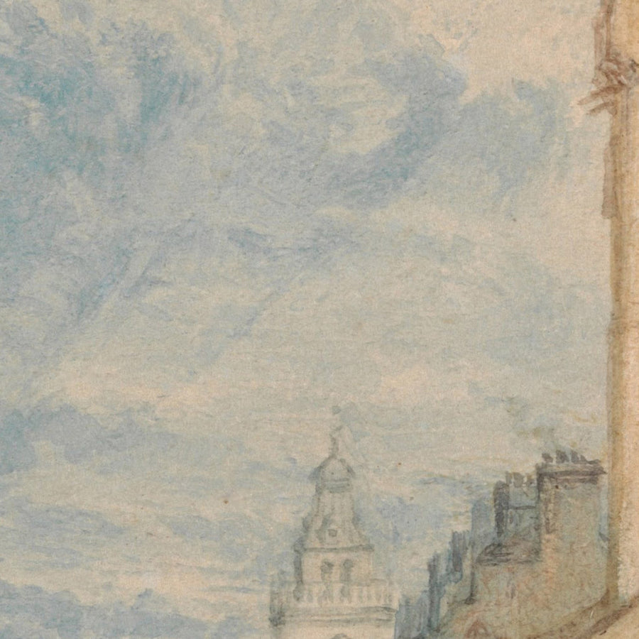 High Street, Édimbourg par Turner, 1818 