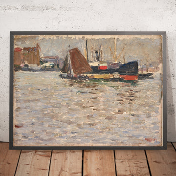 A framed image of 