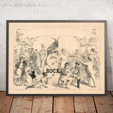 Vintage Bock Beer Poster, 1876