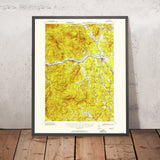 Old Map of Bethel, Maine by USGS, 1953 – Andover, Sunday River & Mahoosuc Range