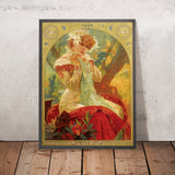 Lefèvre-Utile Sarah Bernhardt Poster by Alphonse Mucha, 1903