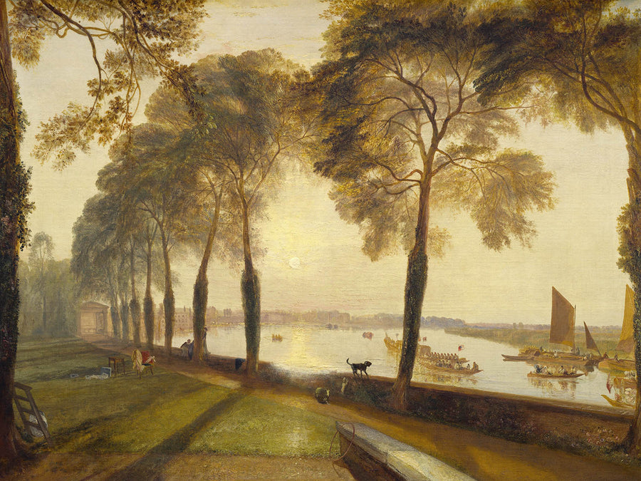 Mortlake Terrace surplombant la Tamise à Londres par Turner, 1827 