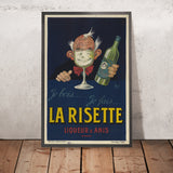La Risette Vintage Anisette Liqueur Poster by Mich, 1926