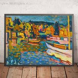 Study for Autumn Landscape with Boats by Wassily Kandinsky, 1908