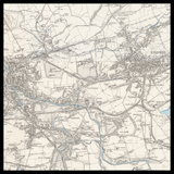 Personalised Old Map of Coatbridge