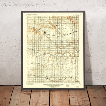 Old Map of Hays, Kansas by USGS, 1896 – Ellis, Victoria & Smoky Hill River