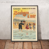 Boulogne-sur-Mer Reiseplakat: Chemin de Fer du Nord – Casino von Henri Boulanger Gray, 1900 