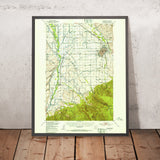 Old Map of Bozeman, Montana by USGS, 1953 – Gallatin Valley & Bridger Mountains