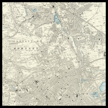 An old Ordnance Survey map of Crouch End