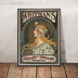 Whitman’s Chocolates and Confections by Alphonse Mucha, 1895