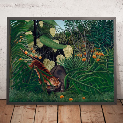 Combat entre un tigre et un buffle par Henri Rousseau, 1908