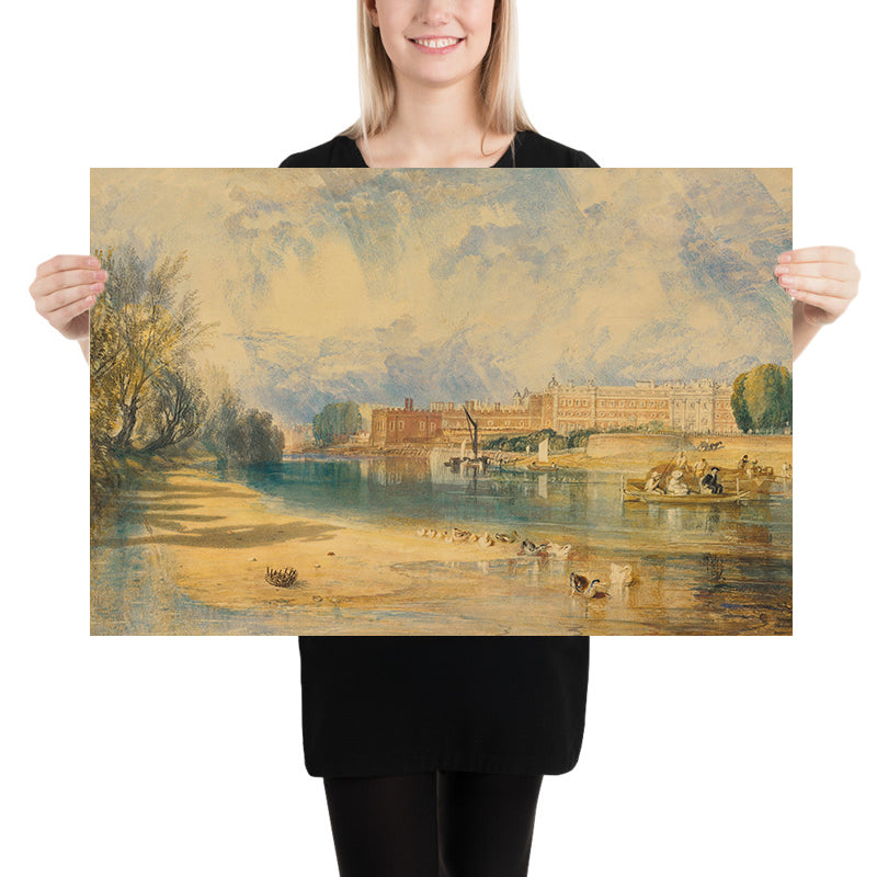 Le Palais de Hampton Court par Turner, 1827 