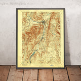 Old Map of Williamstown, Massachusetts by USGS, 1898 – North Adams, Mount Greylock & Hoosac River