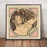 Stained-Glass Window for the Fouquet Boutique Façade by Alphonse Mucha, 1860