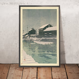 Snow at Kiba by Hasui Kawase, 1935