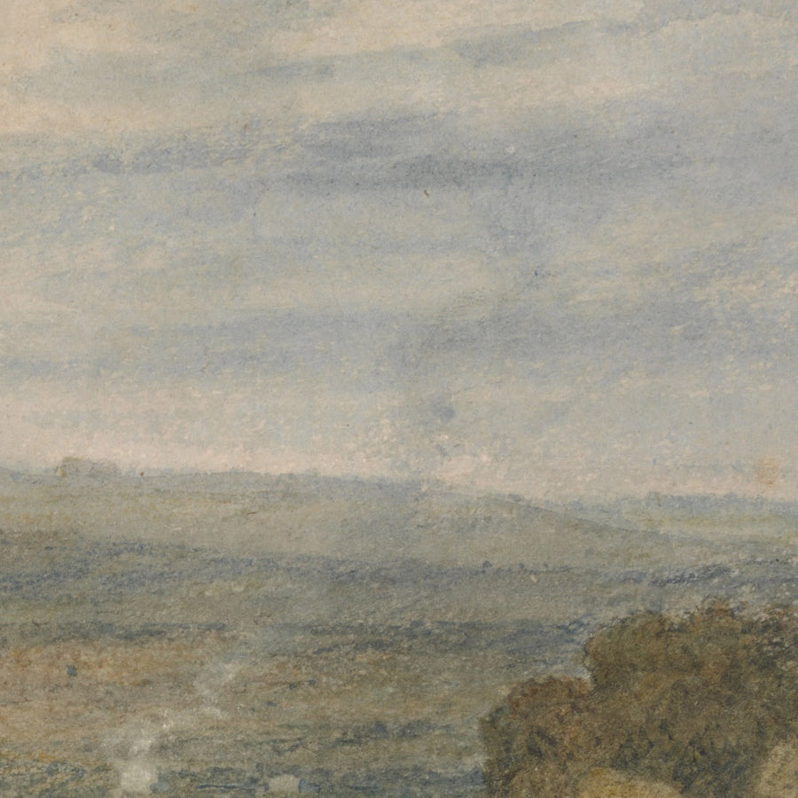 Vue du château de Hampton Court, Herefordshire, depuis le sud-est par Turner, 1806 