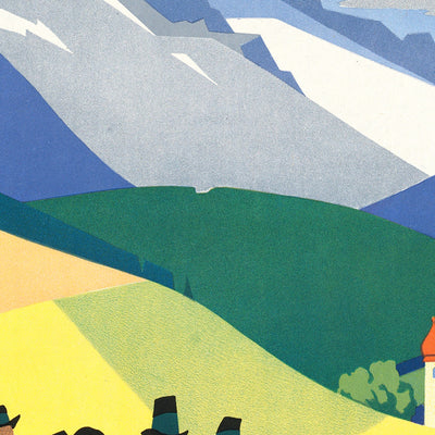 Mid-Century Austria Travel Poster