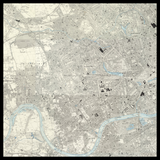 Mappa antica personalizzata di Kensington e Chelsea 