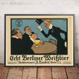 A. Landré Vintage Berliner Weisse Beer Poster by Edmund Edel, 1909