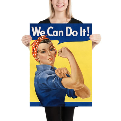 We Can Do It by J. Howard Miller, 1943: Rosie the Riveter