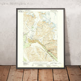 Old Map of Juneau, Alaska by USGS, 1949 – Mendenhall Glacier, Douglas Island & Tongass National Forest