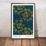 Vid de uva y hojas de William Morris, 1873 