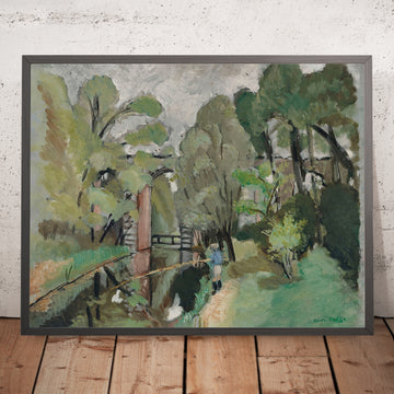 Une image encadrée de Le Petit pêcheur, Maintenon (Le Petit Pêcheur, Maintenon) par Henri Matisse, 1918