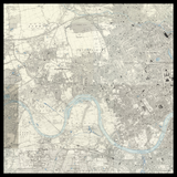 Mappa antica personalizzata di Hammersmith e Fulham 
