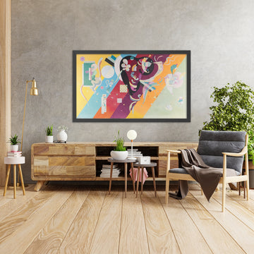 A framed image of 