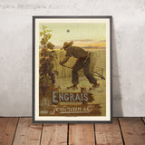 Cartel de viaje de Francia: Engrais Joudrain & Cie de Frédéric Hugo d’Alesi, 1900 