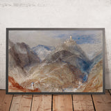 Burg auf Höhe bei Genf von Turner, 1836 