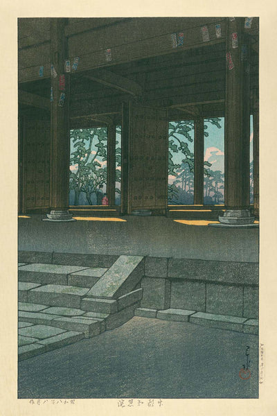 Chion-in Temple in Kyoto by Hasui Kawase, 1935