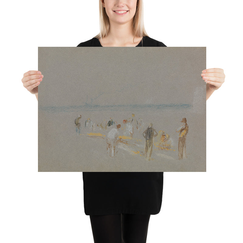 Cricket sur les Goodwin Sands par Turner, 1820 