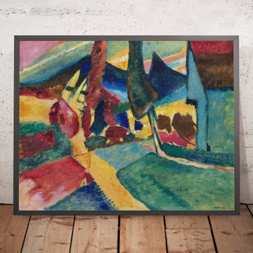 A framed image of 