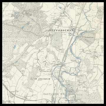 Eine alte Ordnance-Survey-Karte von Eastleigh